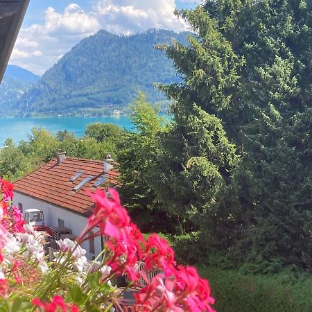 אונטראך אם אטרזה Ferienwohnung Mit Seeblick, Unterach Am Attersse מראה חיצוני תמונה